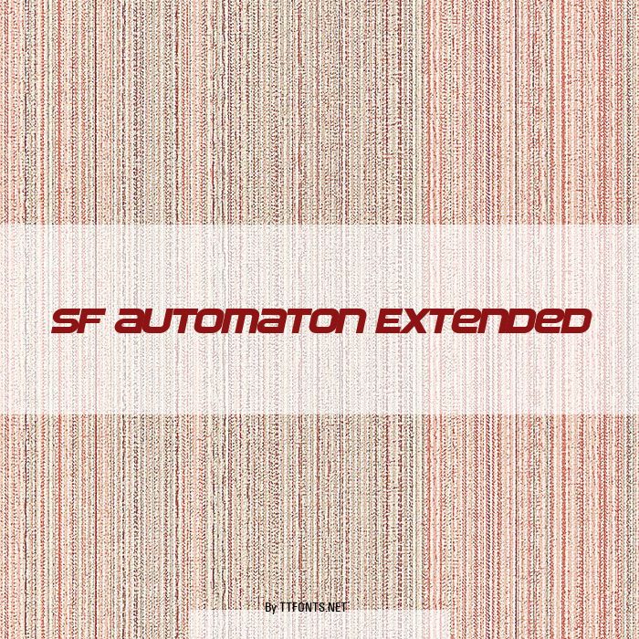 SF Automaton Extended example